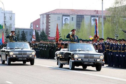 В Туве прошел Парад Победы