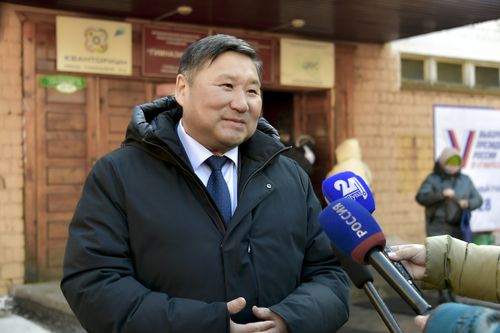 Глава Тувы отдал свой голос на выборах президента России