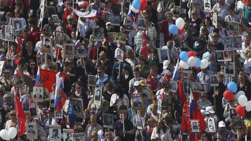 В освобожденном Херсоне прошел «Бессмертный полк»