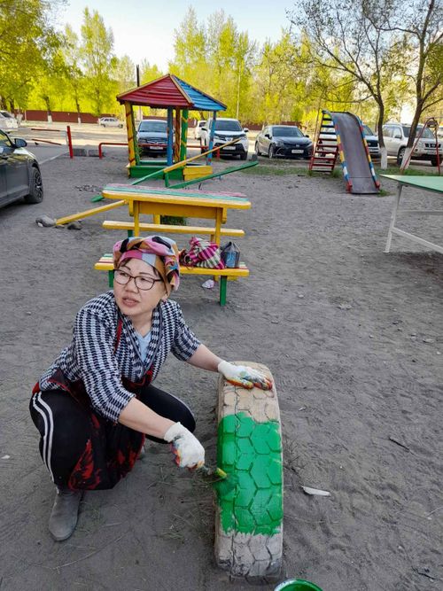 Необычно отметили День соседей жители дома №55/2 в городе Кызыле