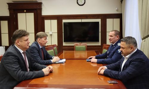 Полпред Президента России в СФО Анатолий Серышев встретился с заместителем руководителя Казначейства России Александром Демидовым