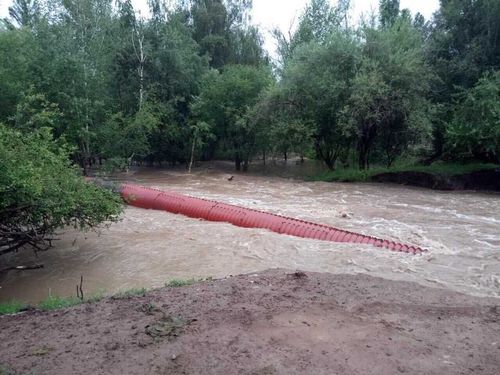 В селе Хондергей из-за сильных дождей произошло подтопление 77 дворов 