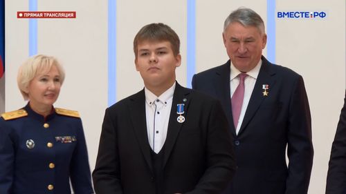 В Совете Федерации наградили 15-летнего Тимофея Титова из Тувы