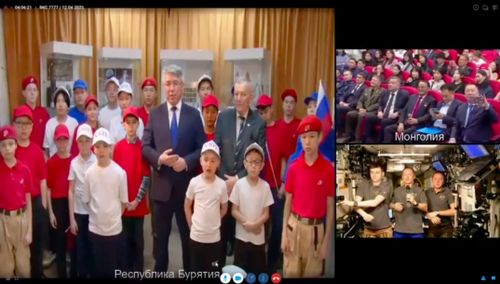 Космонавт Кирилл Песков стал участником прямого эфира с Бурятией и Монголией