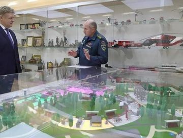 Россияның ОБЯ баштыңы Александр Куренков биле Анатолий Серышев ажыл-агыйжы байдалда ужурашкан