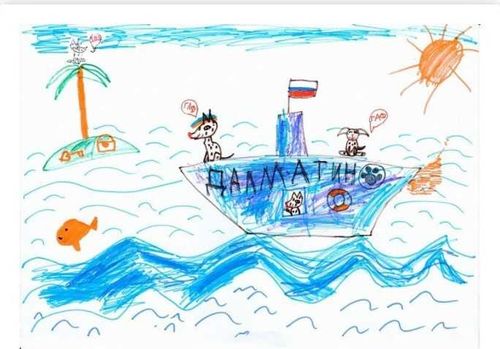 Рисунок Айлины Даспаакай стал призером конкурса рисунков о фронтовых собаках