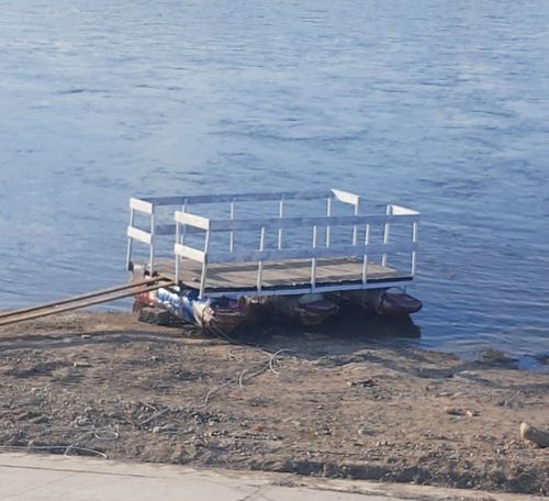 В Кызыле начали строить причал для маломерных судов