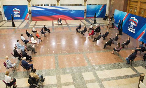 В.Путин: «Я рассчитываю, что «Единая Россия» сохранит свои позиции после выборов»