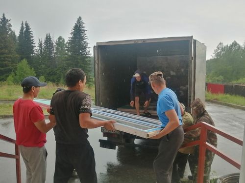 Жители села Эржей строят новый Дом культуры