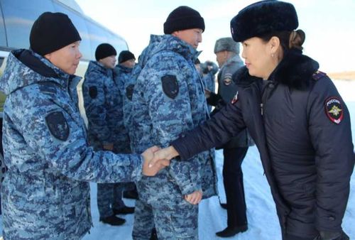 Полицейские Тувы вернулись из командировки на Северном Кавказе