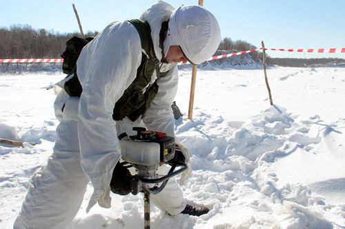 «Орланы» в поисках паводкоопасных участков на реке Енисей