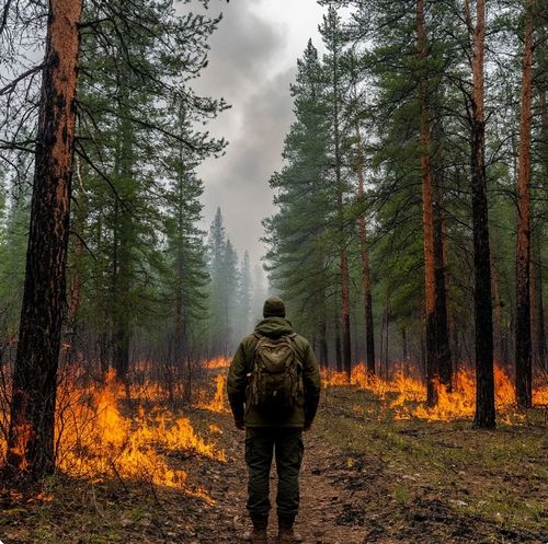 В Туве действуют 16 лесных пожаров на общей площади 16673,57 гектаров