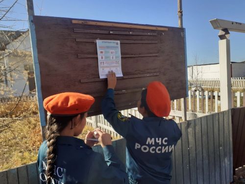 Школьники села Хондергей присоединились к акции «Осторожно, угарный газ!»