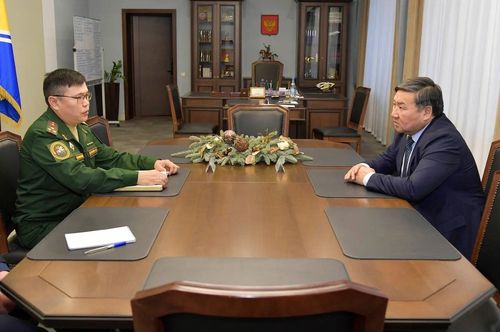 Глава Тувы провел рабочую встречу с руководителем военного следственного отдела Следственного комитета России по Абаканскому гарнизона