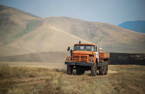 В Туве действует 3 лесных пожара на общей площади 46,6 га