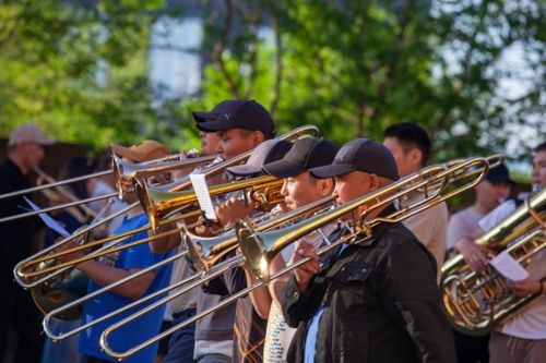 В Кызыле начались репетиции торжественного выступления «Победное попурри»
