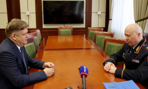 Состоялась рабочая встреча Анатолия Серышева и начальника ГУ МВД по Новосибирской области Андрея Кулькова