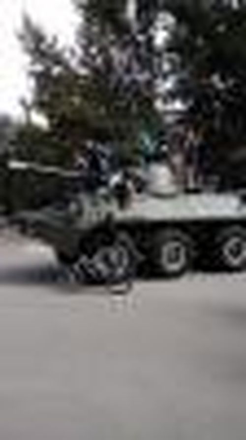 А в Молодёжном парке стояла Бмп