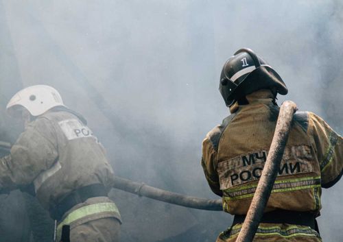 В Чадане потушили здание морга
