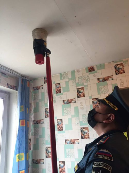 В домах в ЛДО Кызыла устанавливают пожарные сигнализации  