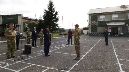 Сотрудники ОМОН и СОБР Росгвардии Тувы прибыли домой из Северного Кавказа