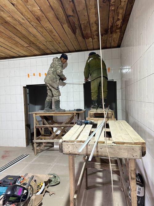 Ремонт тоджинской поликлиники выполнен на 70%