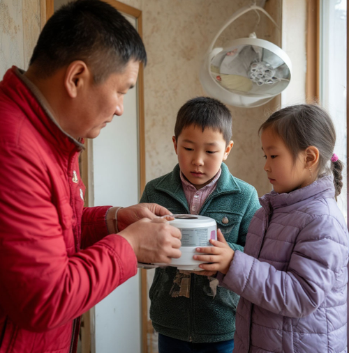 В Туве семьям с несовершеннолетними детьми установят пожарные извещатели