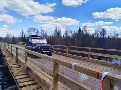 В Пий-Хемском районе завершилась реконструкция моста через реку Серлиг в сторону труднодоступного села Хут