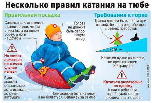 Осторожно: тюбинги ! Профилактика зимнего травматизма