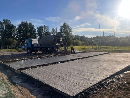 В пгт Каа-Хем продолжается строительство площадки ГТО