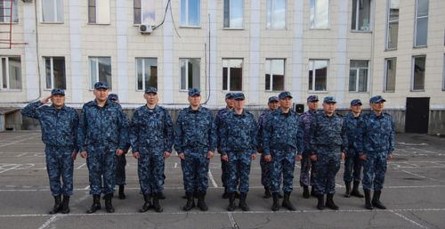 Сводный отряд МВД Тувы отправился в служебную командировку в Чеченскую республику