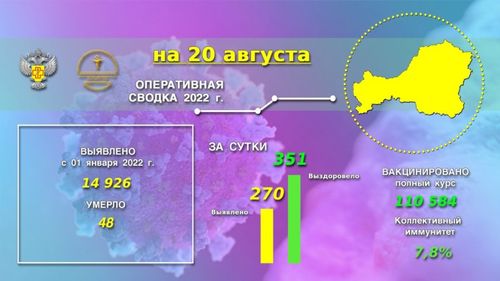 В Туве за сутки выявлено 270 случаев заболевания COVID-19