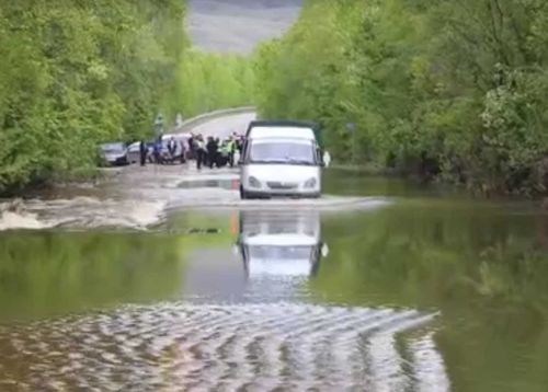 Дорога Кызыл - Сарыг-Сеп. Проезд закрыт