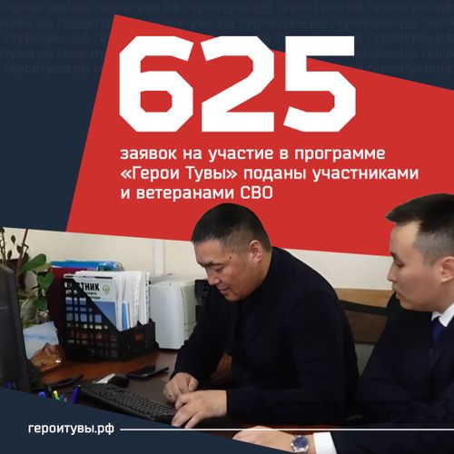 Более 600 ветеранов и участников СВО стали участниками региональной программы «Герои Тувы»