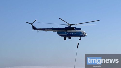 Бойцы СОБРа десантировали с вертолета 