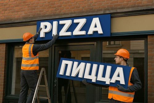 В России призвали отказаться от вывесок на иностранных языках