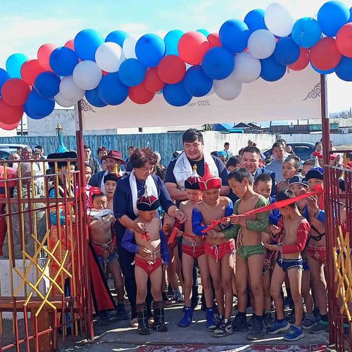 Еще в одном селе Тес-Хемского района появился спортивный зал "Гнездо орлят"