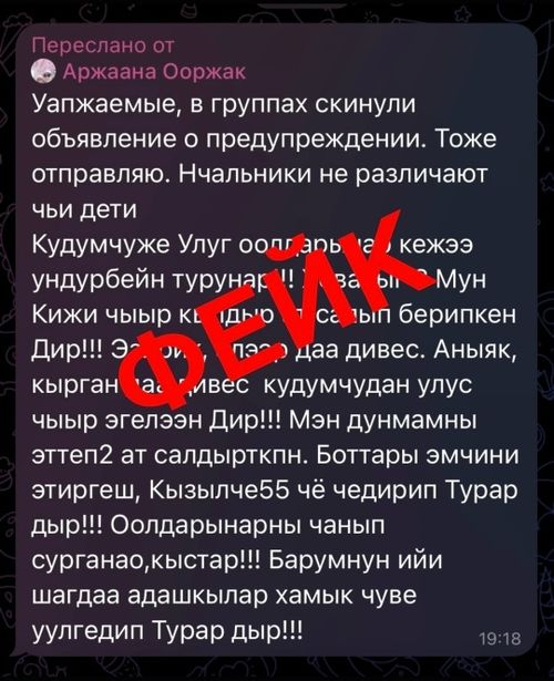 Зампред Айдыс Сынаа опроверг сообщения в некоторых чатах телеграмм о принудительной мобилизации мужчин из республики