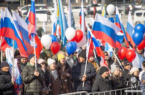 В Кызыле прошел митинг-концерт в честь 11-й годовщины Крымской весны
