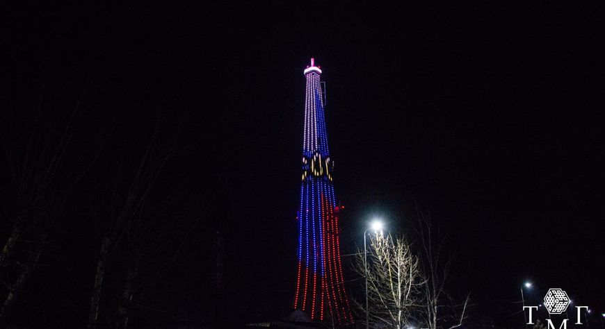 В День Победы телебашня Кызыла озарится праздничными огнями