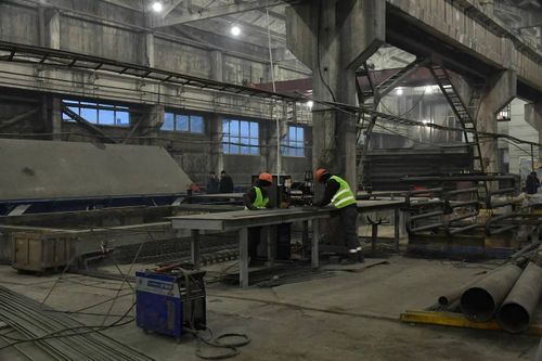 Социал-экономиктиг хөгжүлдениң амы-хууда программазының деткимчези-биле бетон бүдүрүлгезин калбарткан