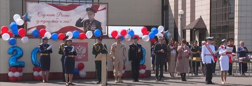 Кызылдың президентиниң кадет училищезиниң сѳѳлгү коңга байырлалы