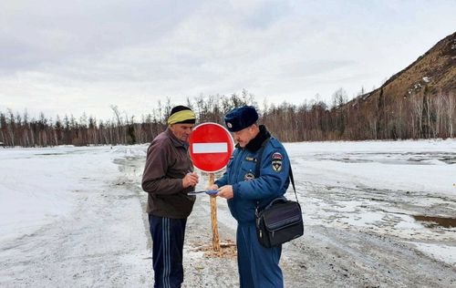 1 апреля в Туве закрылась последняя ледовая переправа