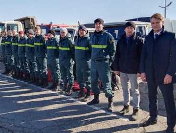 Из Хакасии прибыли сотрудники лесопожарной службы для оказания помощи