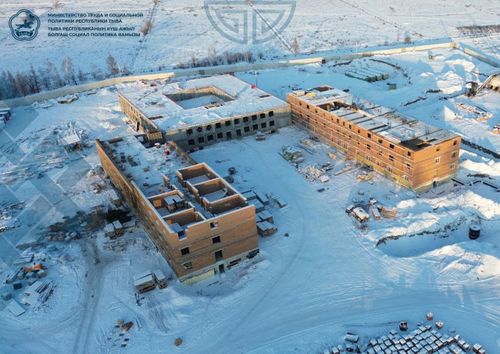 Дерзиг-Аксы суурда дазылга бажыңының тудуу уламчылап турар