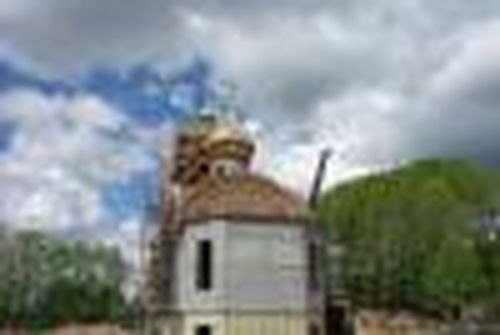 Крест на колокольне