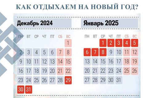 Краткий гид по новогодним каникулам: как будем отдыхать в 2025 году