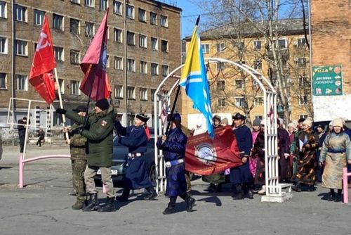 Знамя эскадрона тувинских добровольцев передано Барун-Хемчикскому району