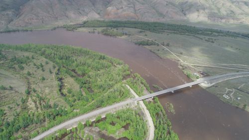 Уровень воды на автодороге Кызыл-Сарыг-Сеп повысился
