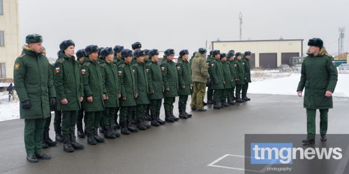 В Туве призывников торжественно проводили на срочную службу